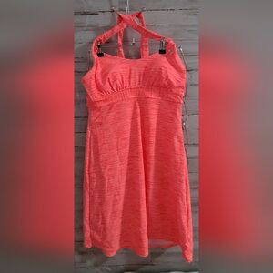 ZeroXposur Women’s Swim Dress – Size S – Neon Coral Bathing Suit Cover Up